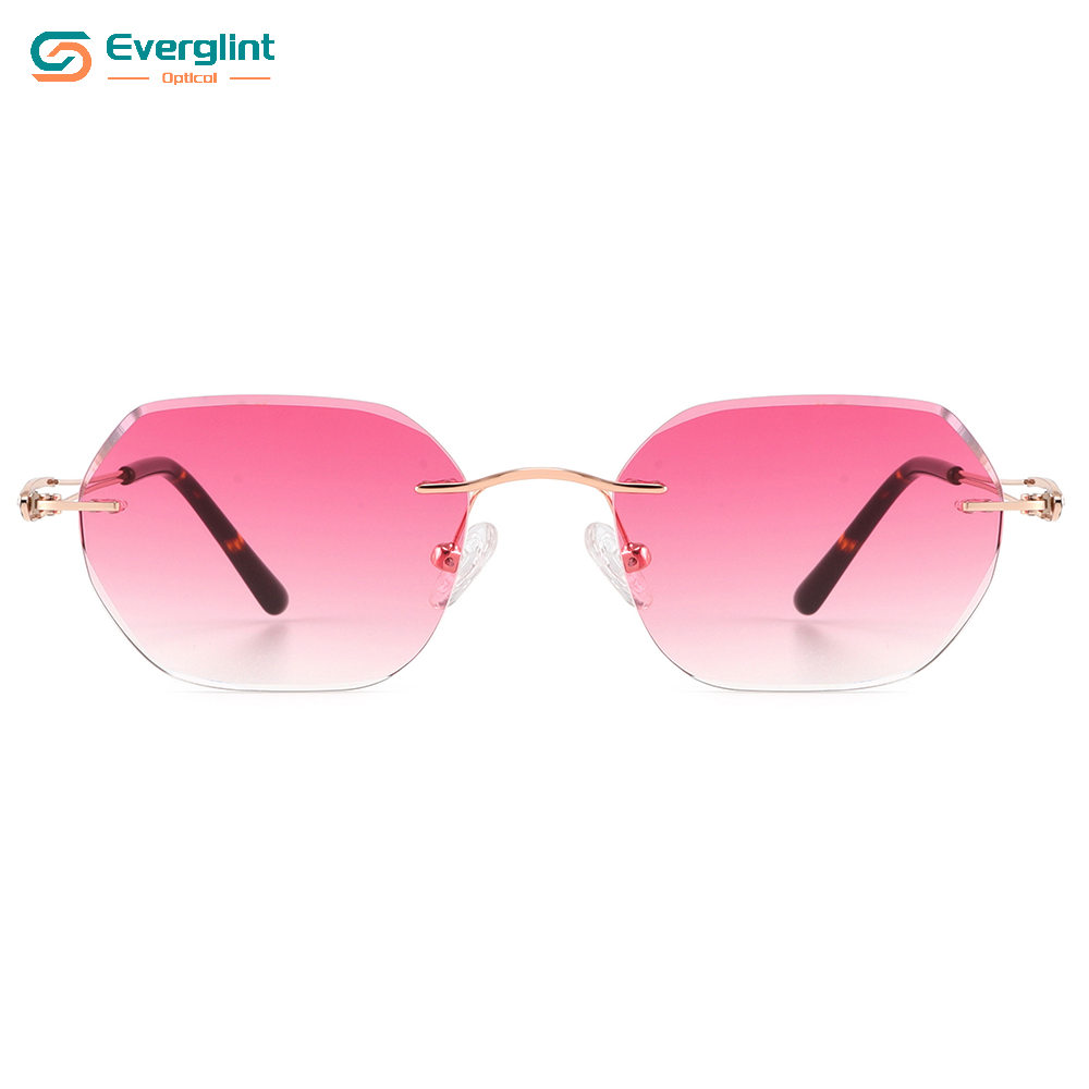 Bespoke High-fashion Rimless Metal Sunglasses EGS15103 