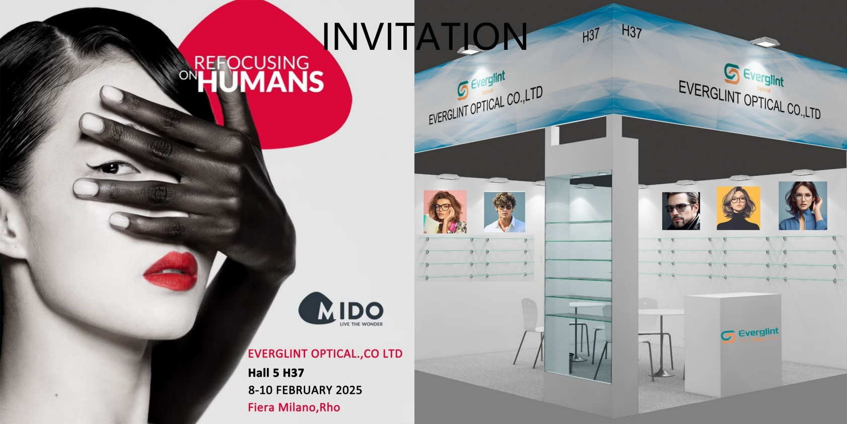 2025 MIDO EYEWEAR SHOW MILANO INVITATION---BRAVE TO LOVE!