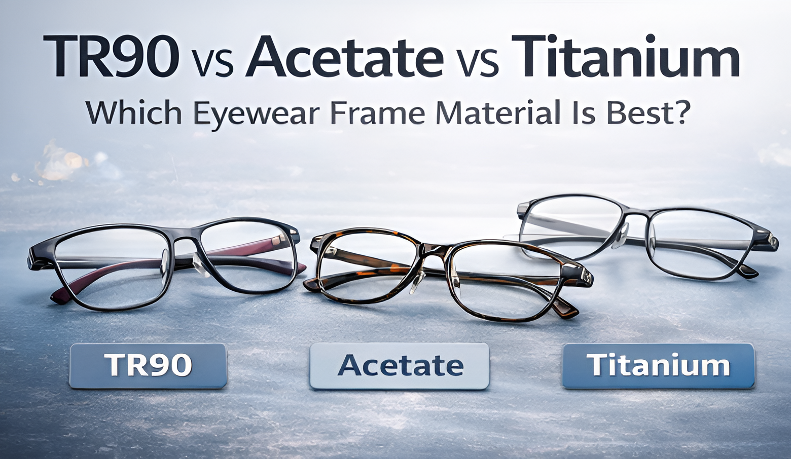 TR90 vs Acetate vs Titanium: Which Frame Material Is Best?